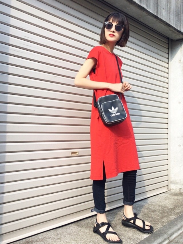 年版 Tシャツワンピースの着こなしコーデ30選 Unisize ユニサイズ